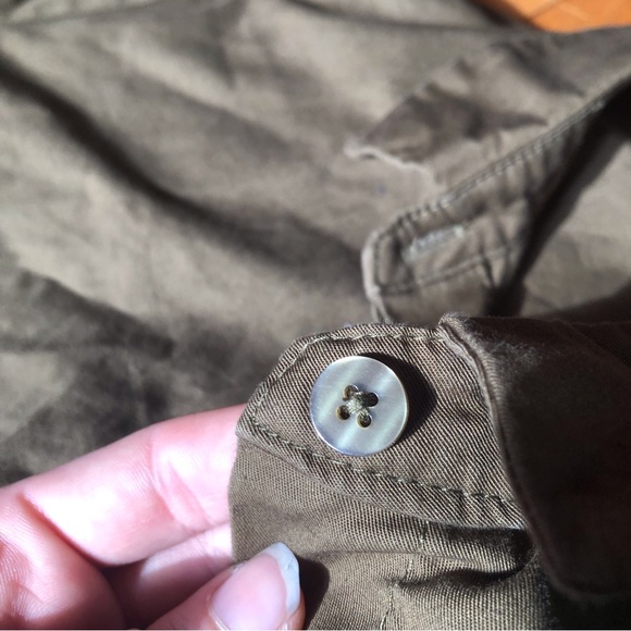 Crop blouse Defrost size M medium dark green style army, baggy, streetwear - Picture 8 of 10